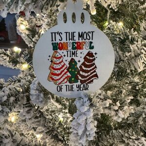 Christmas cake Ornament